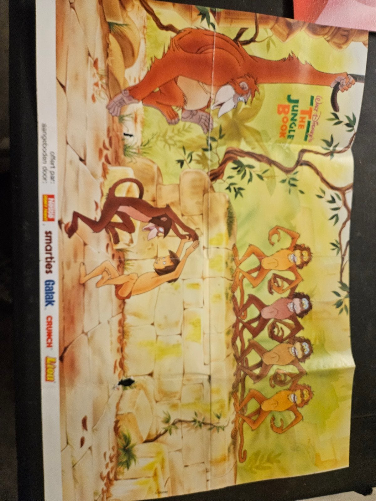 ancienne affiche le livre de la jungle, Enlèvement
