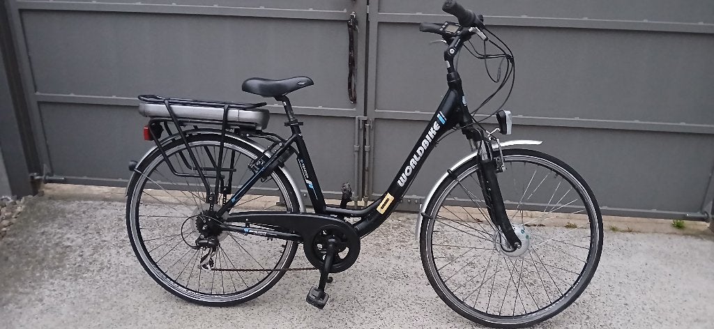 Damesfiets elektrisch, Fietsen en Brommers, Ophalen, Gebruikt, 50 km per accu of meer