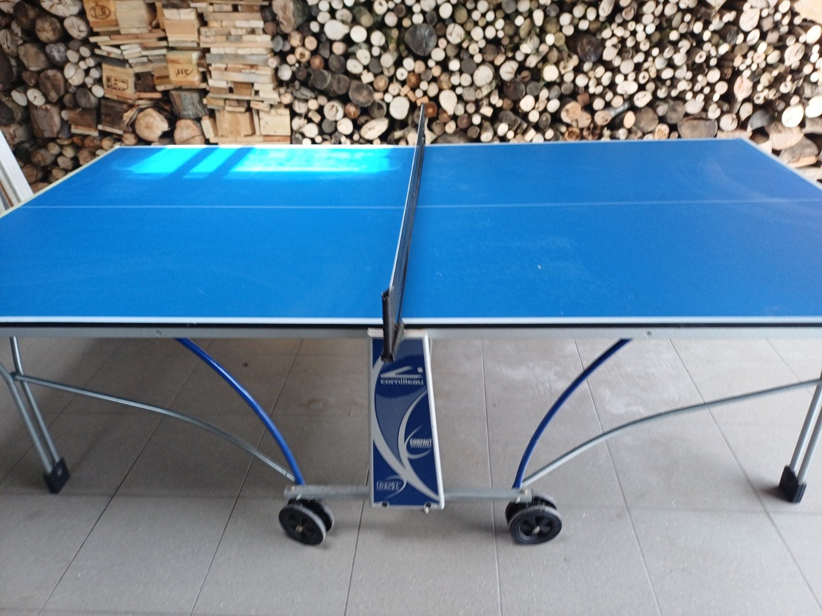 Ping pong tafel, Ophalen, Gebruikt, Net, Batje(s) of Balletje(s), Verrijdbaar