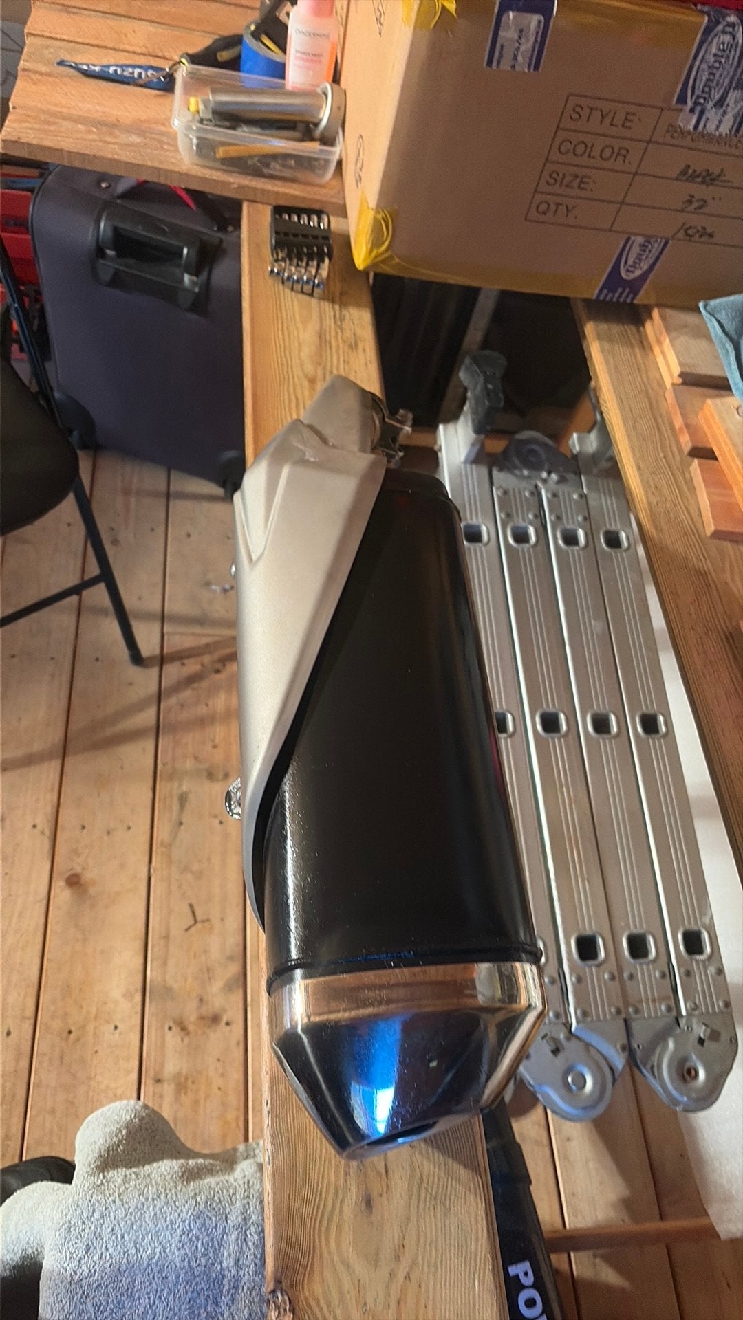 TE KOOP  uitlaat SUZUKI  GSX-S 1000CC, Motoren, Ophalen, Gebruikt