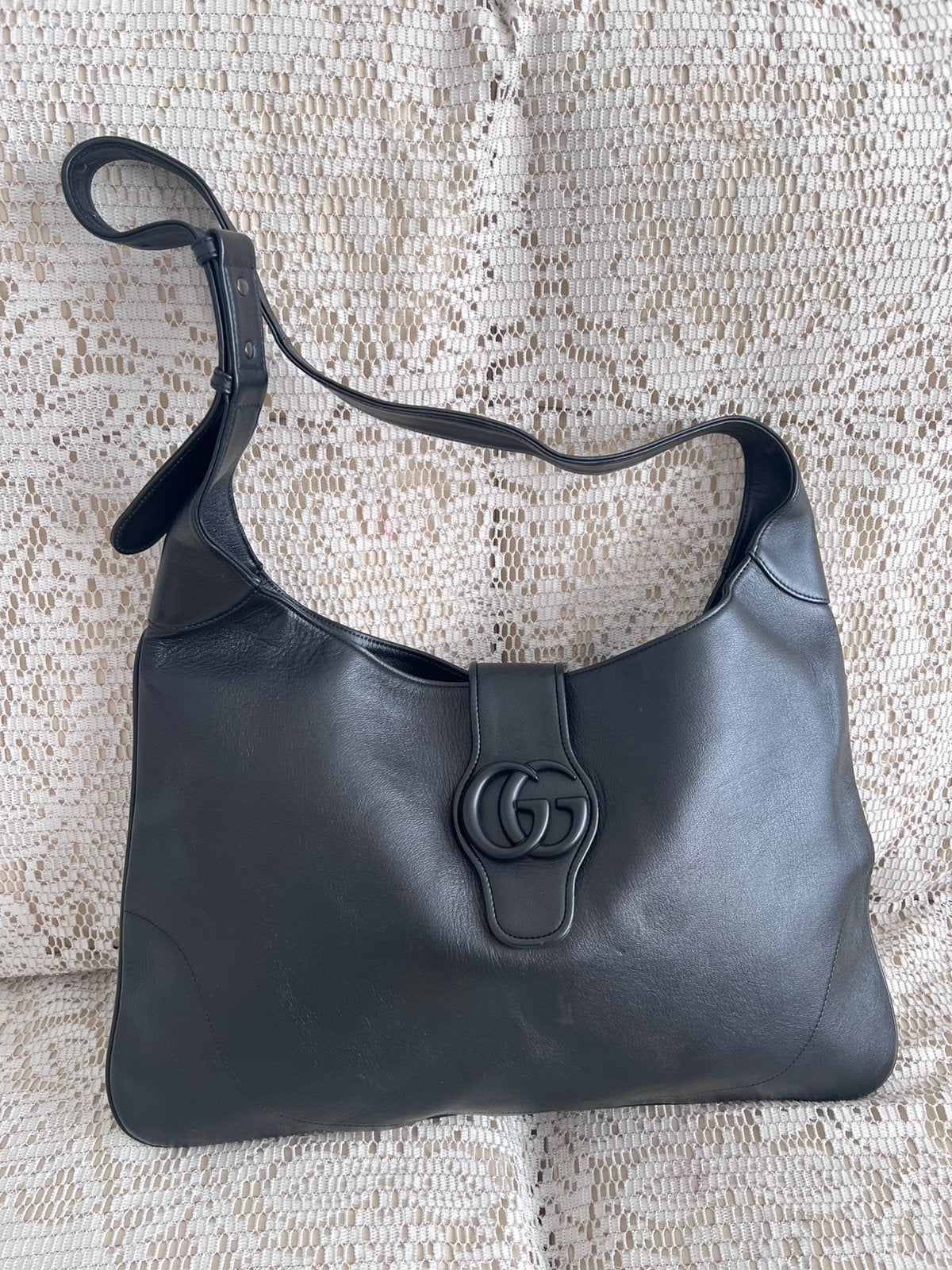 Sac GUCCI modèle Aphrodite cuir noir, Enlèvement ou Envoi, Comme neuf, Noir