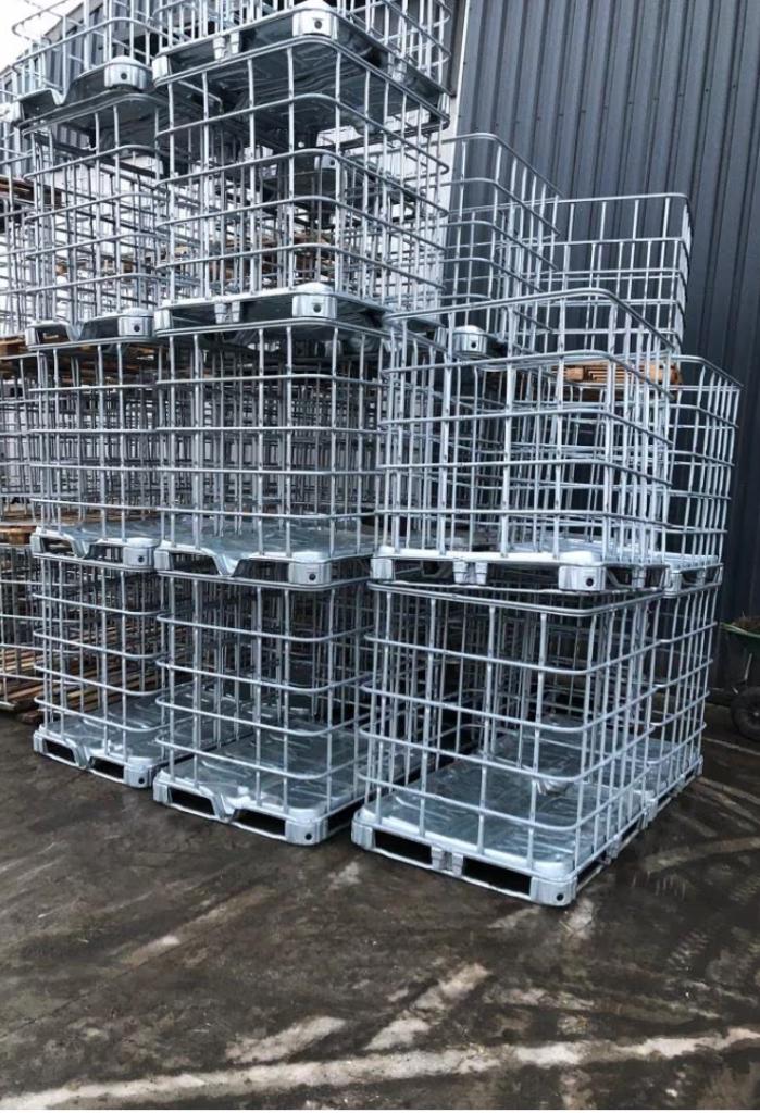 Lege ibc korven 1000L, Tuin en Terras, Regentonnen, Ophalen of Verzenden, Zo goed als nieuw, Overige materialen