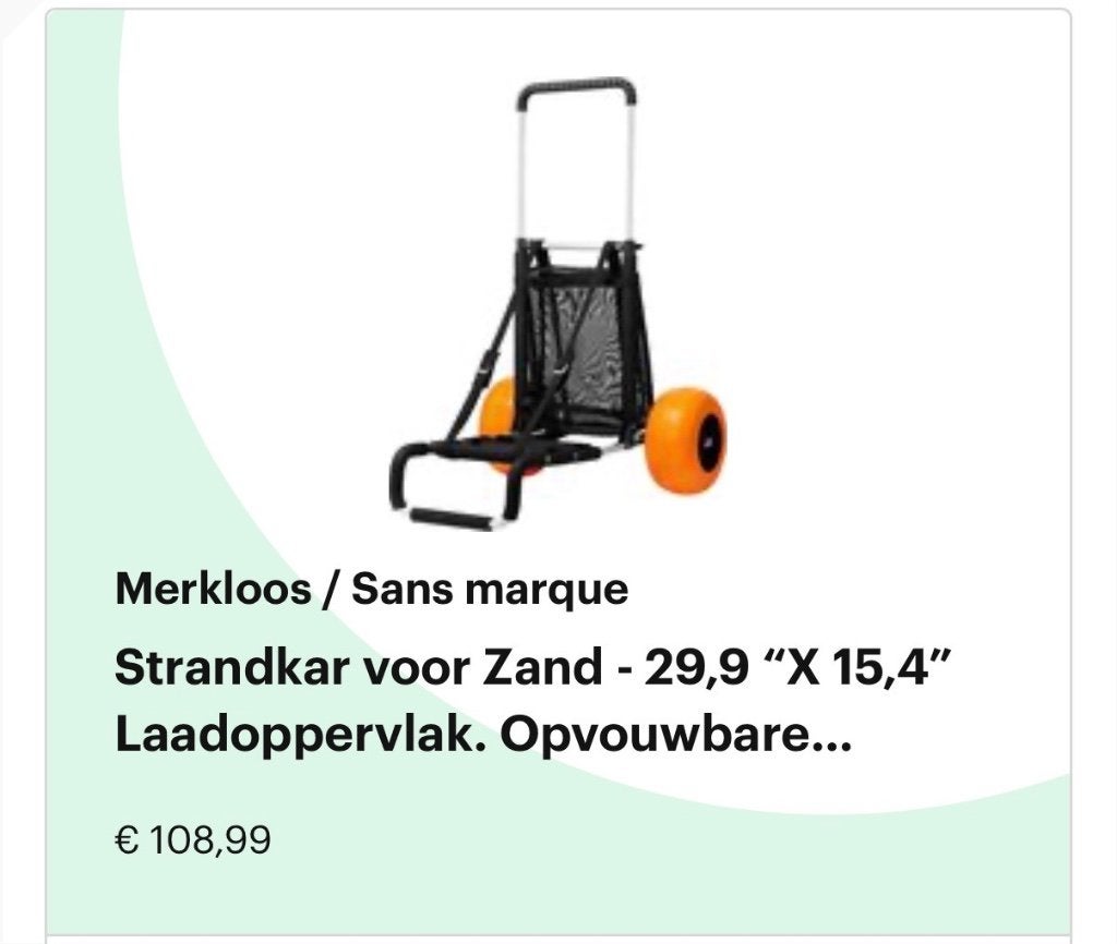 chariot de plage, Enlèvement, Pliable, Comme neuf