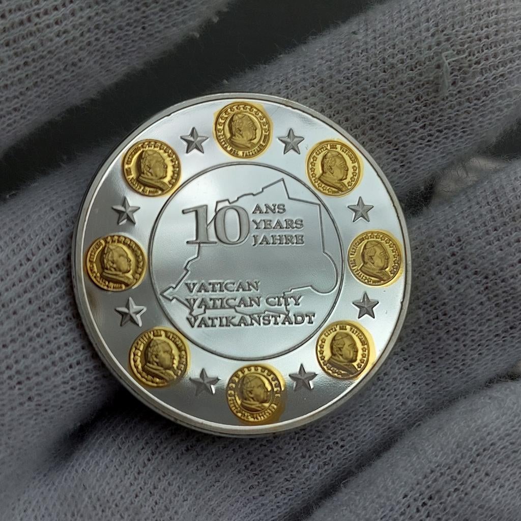 Medaille / 10 ans Euro / Vatican / 2008 / Proof / Certificat, Enlèvement ou Envoi