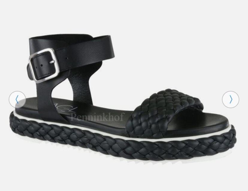 Sandalen AGL 40 zwart kwaliteitsleer als nieuw, Kleding | Dames, Ophalen of Verzenden