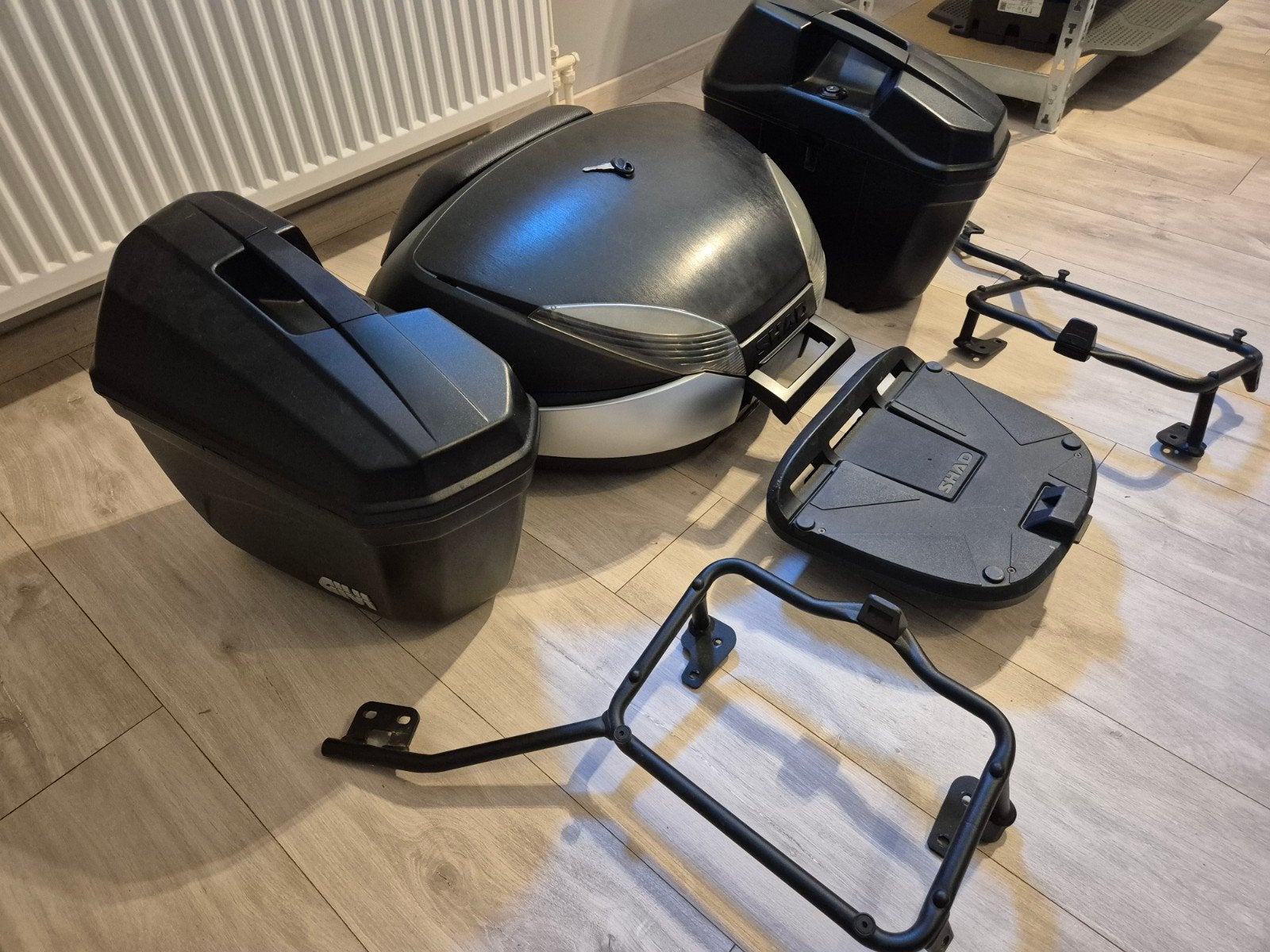 kofferset compleet Suzuki dl650 v-strom, Motoren, Ophalen, Zo goed als nieuw
