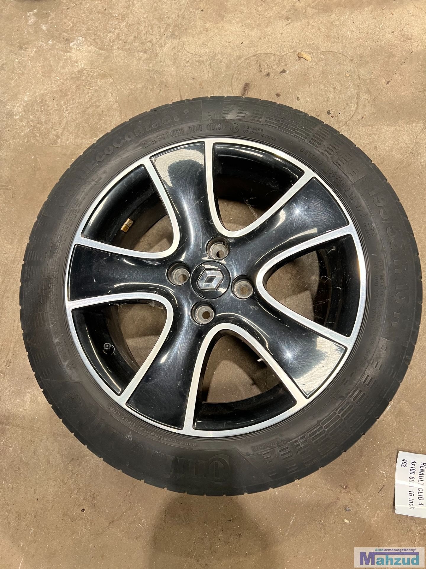 RENAULT CLIO 4 velg 4x100 60.1 16 inch reservewiel, Auto-onderdelen, Banden en Velgen, Renault Group, Gebruikt, Contact.group@renault.com