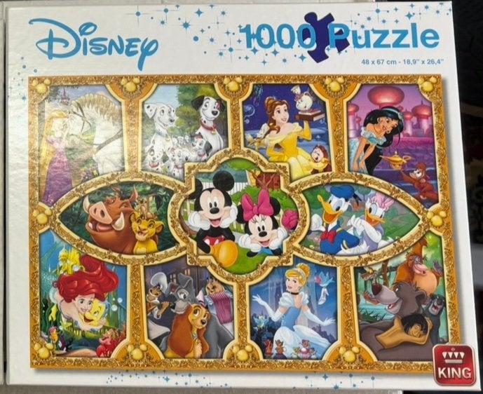 Disney puzzel, Hobby en Vrije tijd, Ophalen of Verzenden, 500 t/m 1500 stukjes, Zo goed als nieuw, Legpuzzel