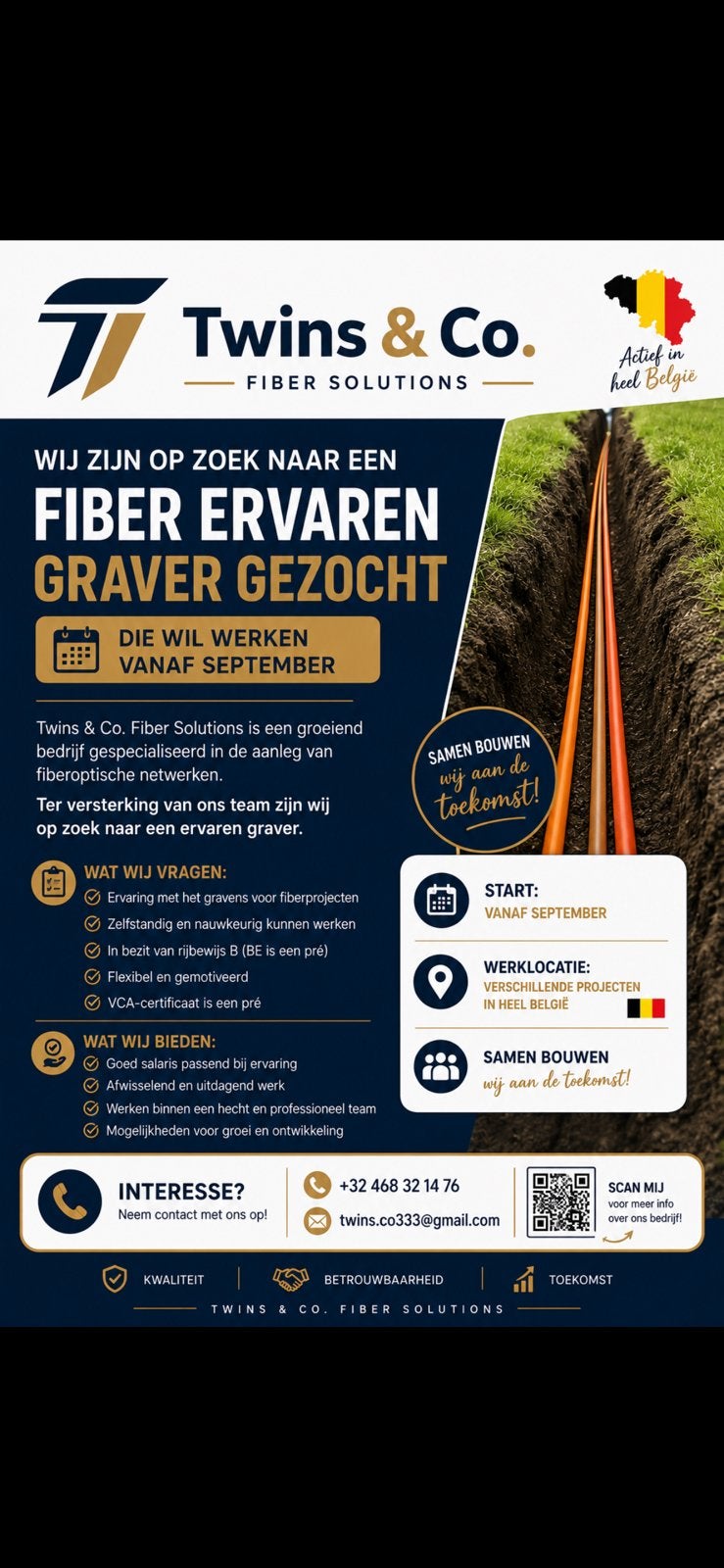 Gezocht: Ervaren Fiber graver