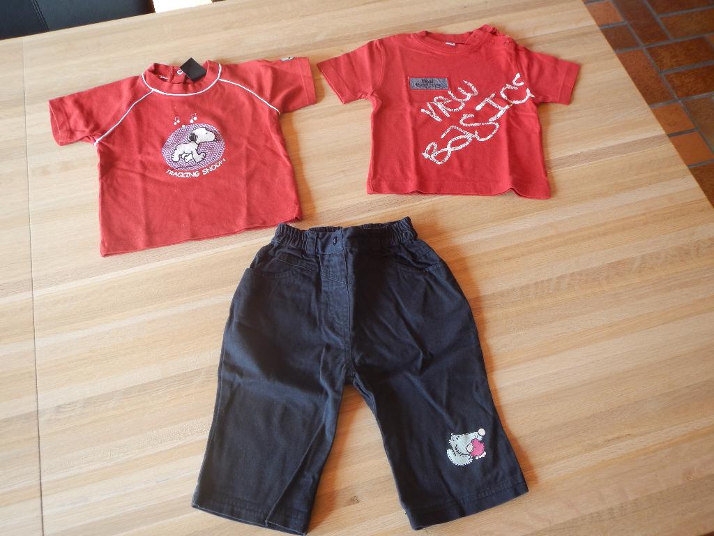 pantalon 9 mois T74, Kinderen en Baby's, Babykleding | Maat 74, Ophalen of Verzenden, Zo goed als nieuw, Jongetje of Meisje, Broekje