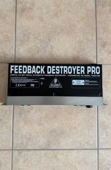 Behringer FBQ2496 Feedback Destroyer Pro | 24-bit/96kHz, Muziek en Instrumenten, Ophalen of Verzenden, Equalizer