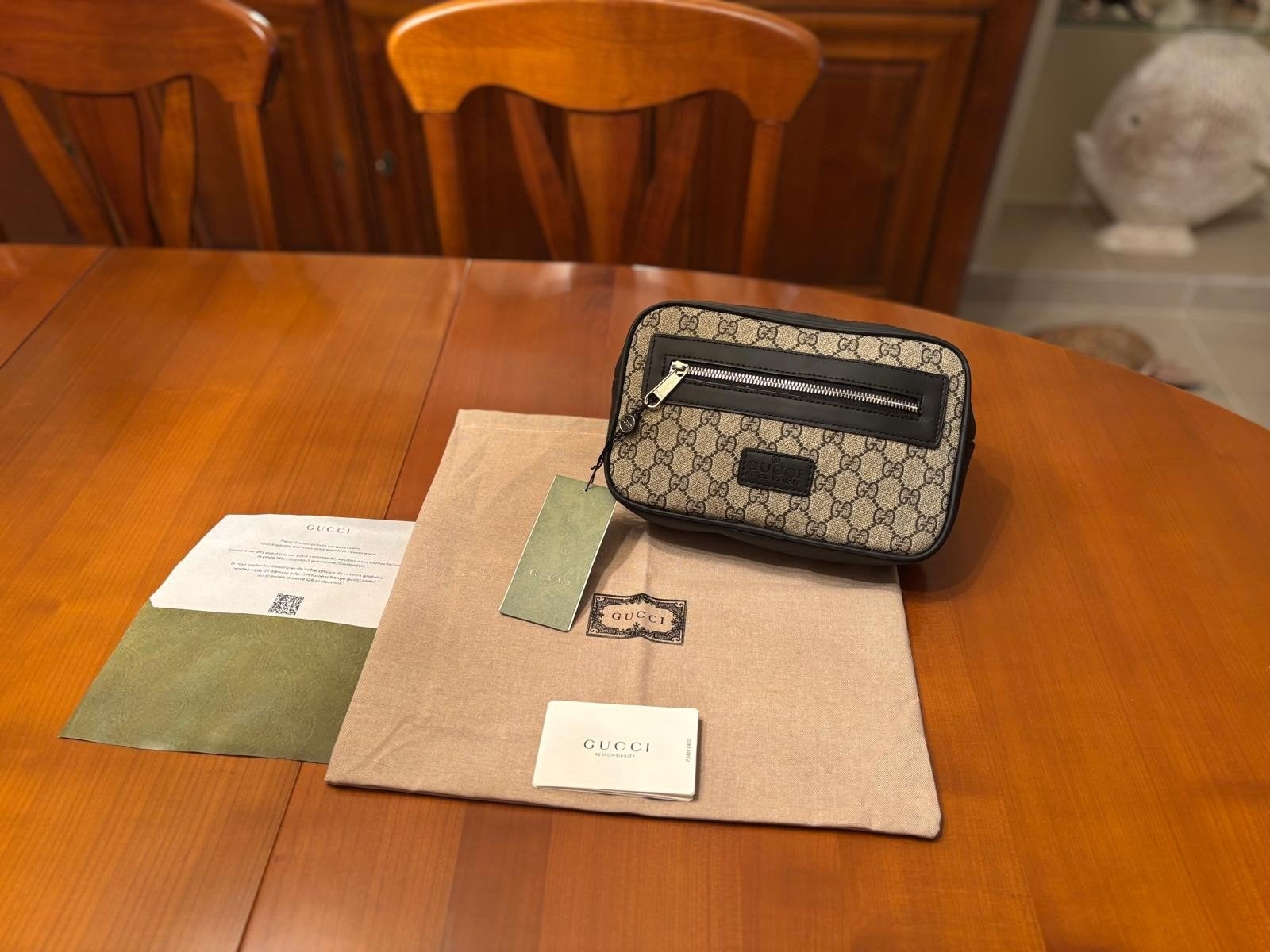 Sacoche Gucci beige entièrement neuve complète, Enlèvement, Neuf, Beige, Autres marques