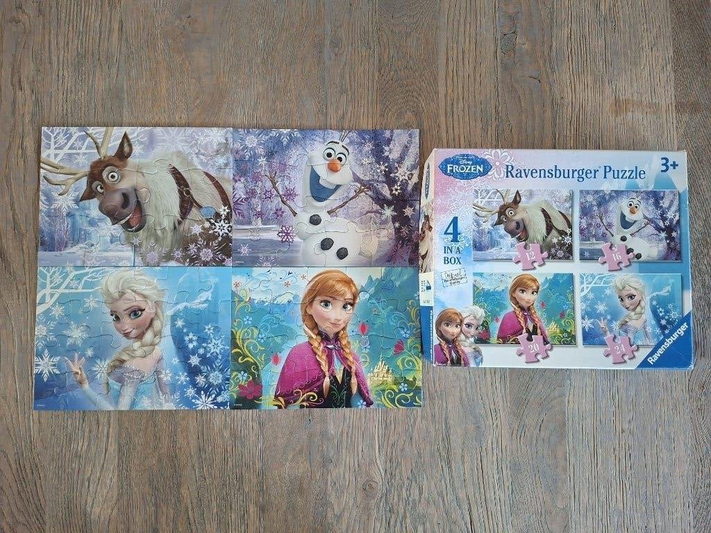 Frozen puzzel: 4 in 1, Kinderen en Baby's, Ophalen, Zo goed als nieuw