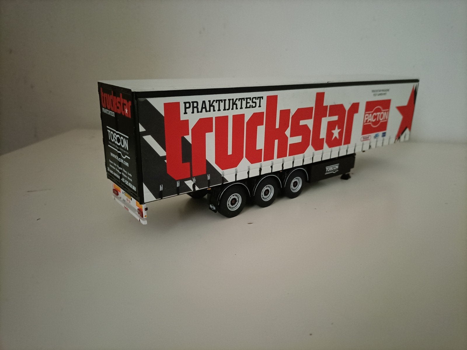 WSI Truckstar 1:50 Pacton schuifzeilenoplegger 02-1058, Ophalen, Wsi
