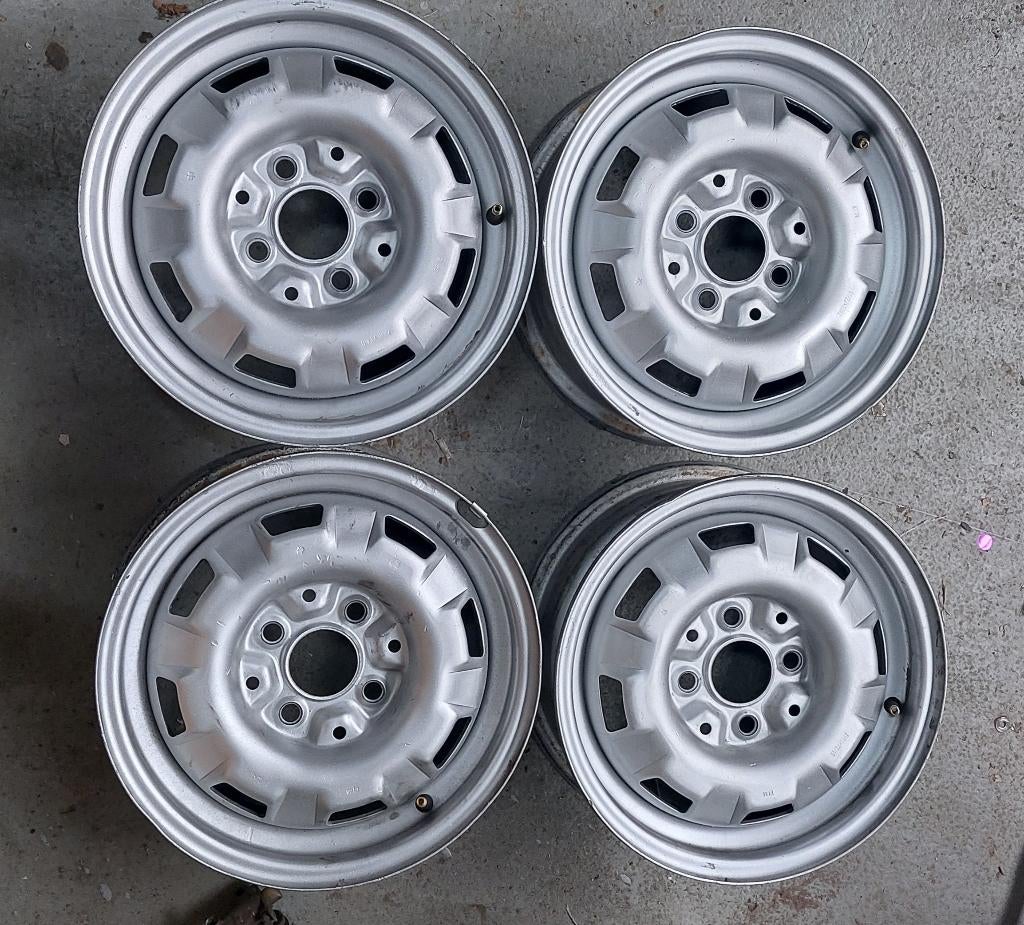 4 jantes en tôle golf mk1 gti, Autos : Pièces & Accessoires, Pneus & Jantes, Enlèvement, Jante(s)