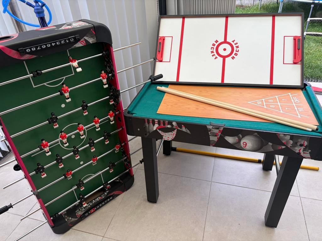 Speeltafel met verschillende spelletjes, Enlèvement, Comme neuf