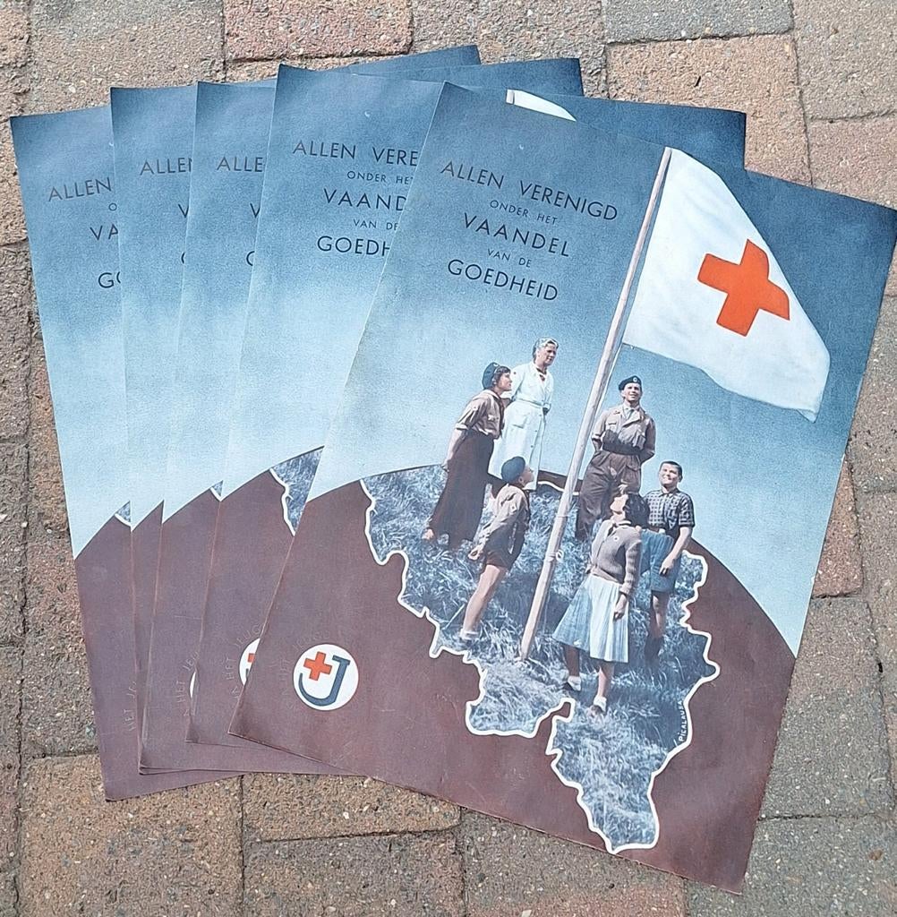 Poster van het jonge Rode Kruis van België, Verzamelen, Ophalen