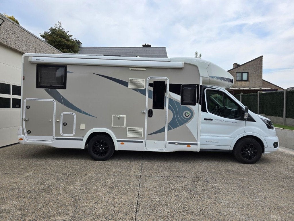 Chausson Premium 777GA-AUTOMAAT-170 PK-2022+opties+garantie, Caravans en Kamperen, Automaat, Ford, Diesel, Half-integraal