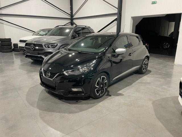 Nissan Micra 1.0i Automaat N-Design '22 met Garantie, Auto's, Stof, Zwart, 5 deurs, 3 cilinders