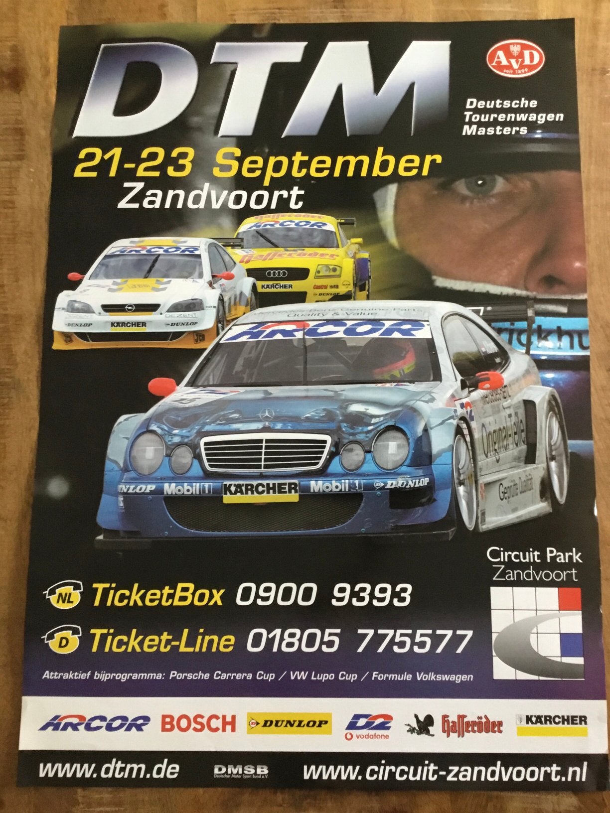 Affiche dtm zandvoort, Ophalen of Verzenden, Zo goed als nieuw
