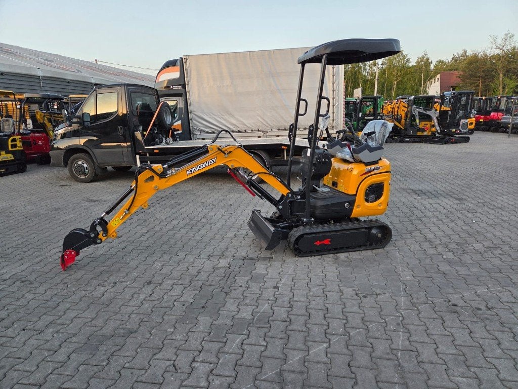 MINIGRAAFMACHINE KINGWAY VIP12 3JAAR GARANTIE JOYSTICK, Verzenden, Graafmachine
