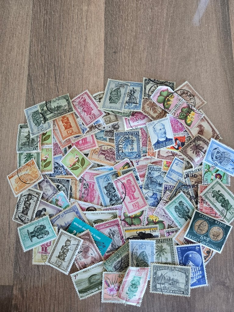 TIMBRES CONGO BELGE VRAC 100, Envoi
