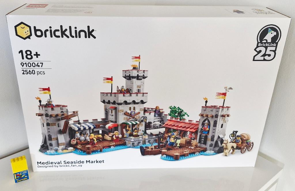 Lego 910047 Bricklink Marché médiéval en bord de mer (rare), Neuf, Enlèvement ou Envoi, Lego, Ensemble complet