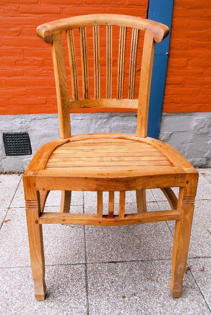 Tuinstoel hardhout, Enlèvement, Utilisé, Bois, Empilable