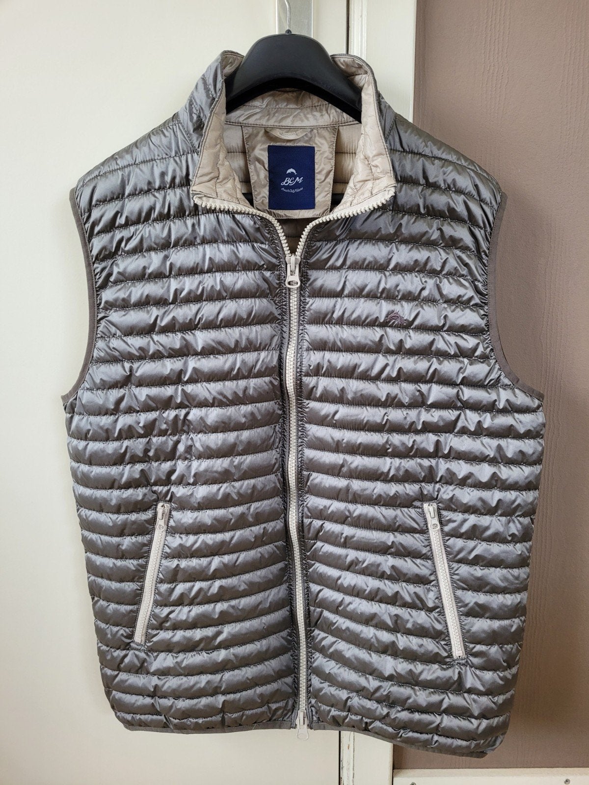 Zeer mooie bodywarmer merk BCM Beach Club Milano, L/XL, Ophalen of Verzenden, Maat 52/54 (L), Beige