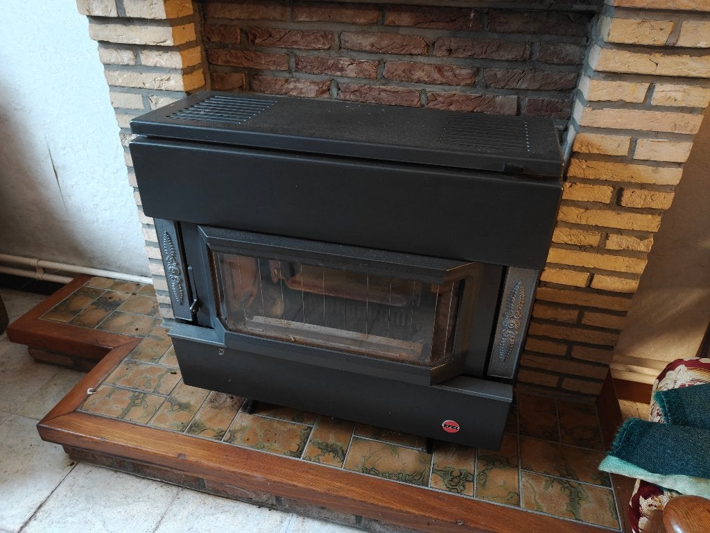 Houtkachel van Efel, Enlèvement, Utilisé, Noir, Métal