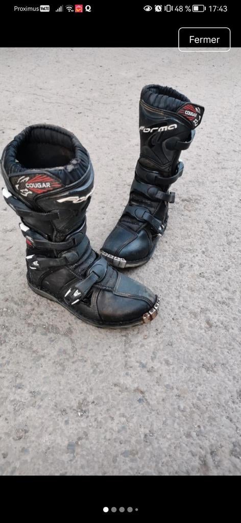 Bottes motocross taille 39, Bottes