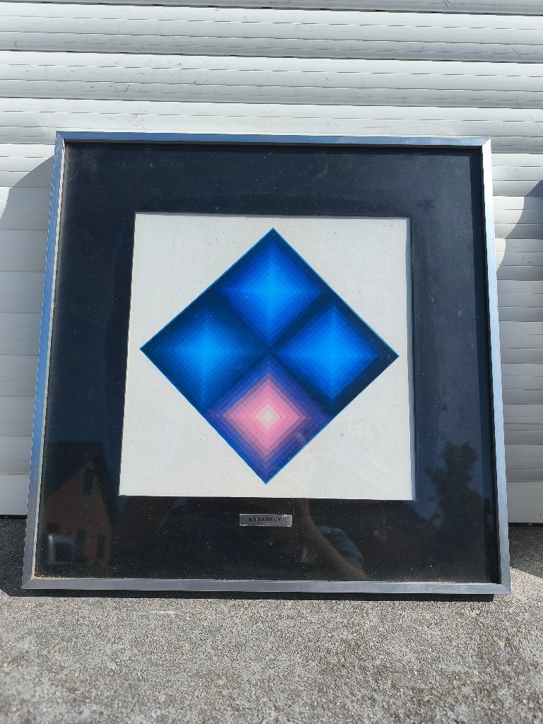 Sérigraphie vasarely, Antiquités & Art, Enlèvement ou Envoi, Lithographie