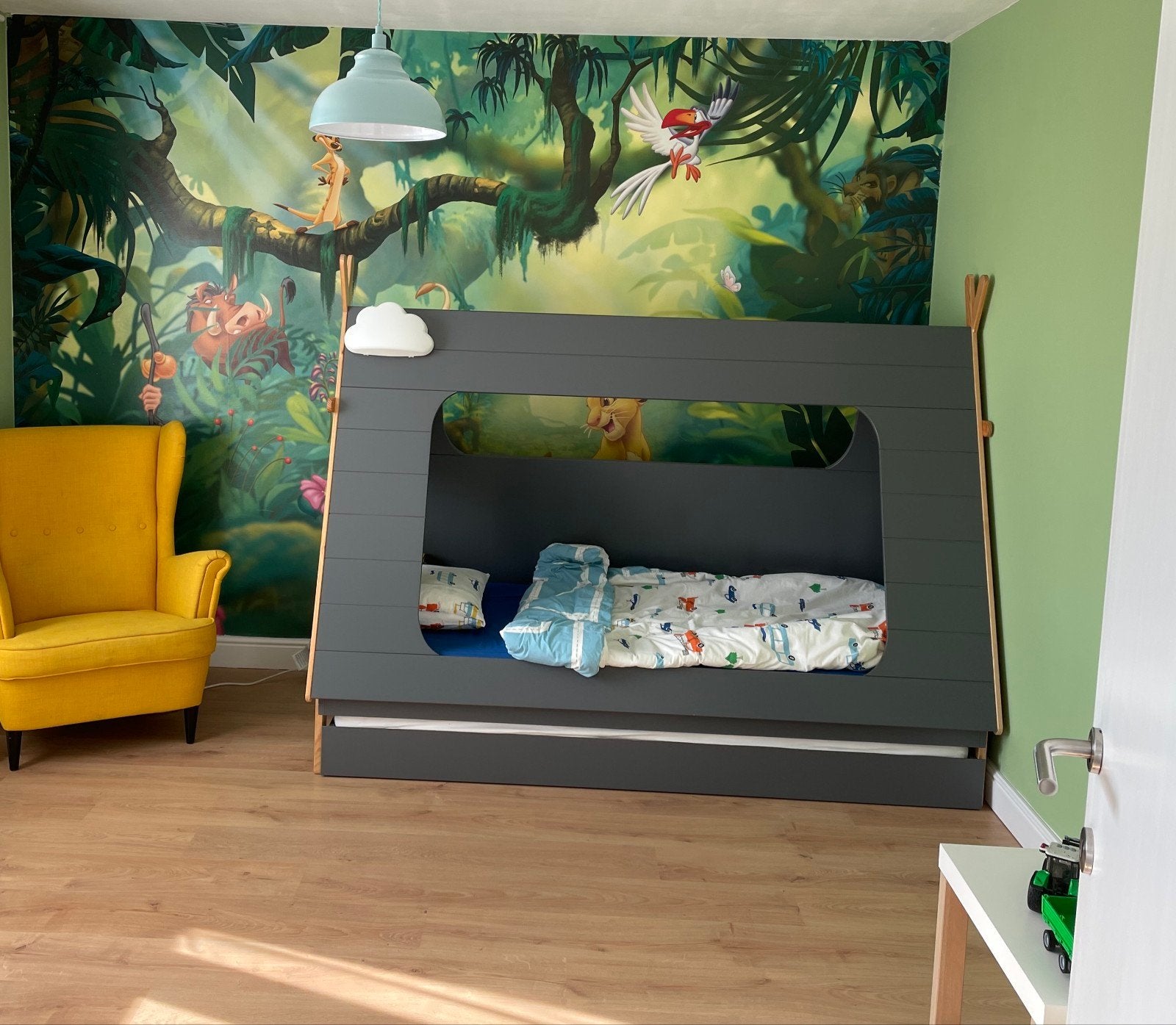 Lit pour enfant 90 x 200 CM Lit tipi GRIS - SANS MATELAS, Enfants & Bébés, Chambre d'enfant | Lits, Matelas, 85 à 100 cm, Enlèvement
