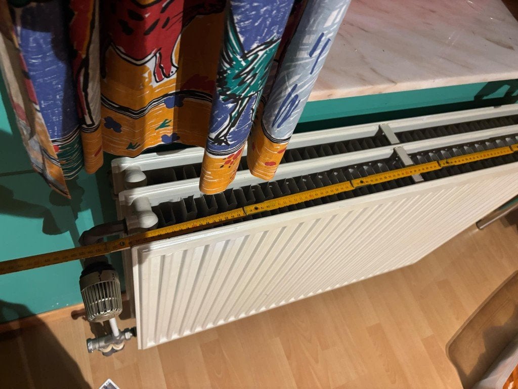 Radiatoren (10 stuks in verschillende lengtes), Doe-het-zelf en Bouw, Ophalen, Gebruikt, Radiator, 60 tot 150 cm