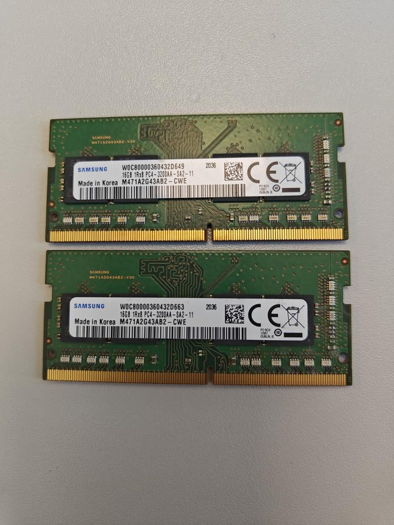 Samsung 2x16GB DDR4 RAM 3200MHz, Ophalen, DDR4