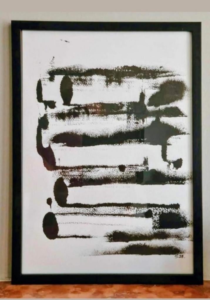 Uniek ingelijst schilderij 21×29,7cm, Ophalen