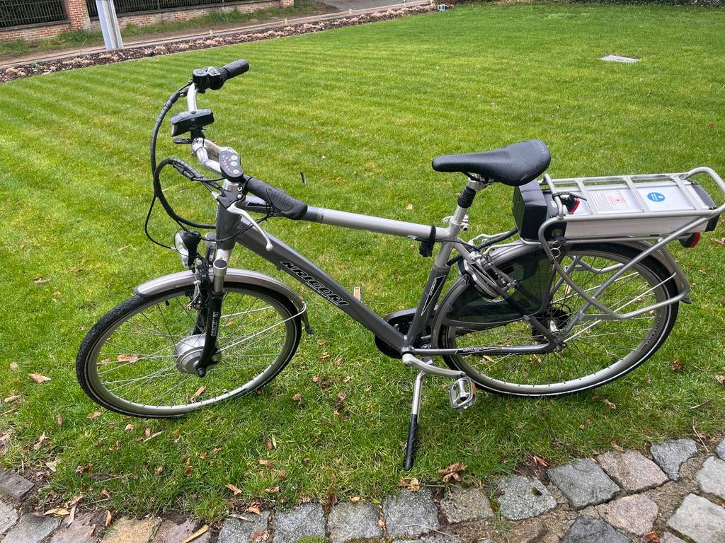 Elektrische herenfiets KRIGORI, Vélos & Vélomoteurs, Vélos électriques, Comme neuf, 51 à 55 cm, 50 km par batterie ou plus, Enlèvement