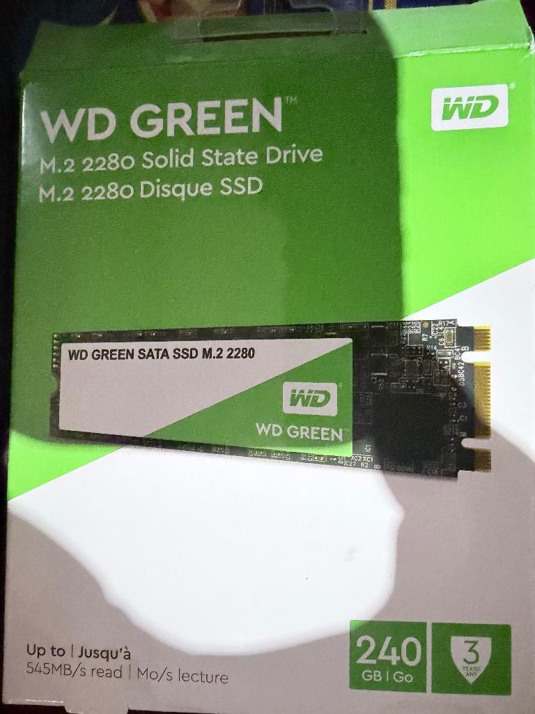 SSD WD Green 240 GB M.2 SATA, Interne, Comme neuf, Enlèvement, Crucial