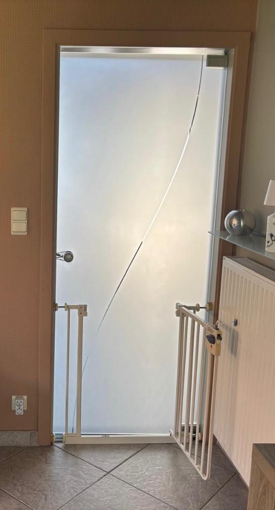 Glazen binnendeur, Porte intérieure, Verre, Enlèvement, 200 à 215 cm
