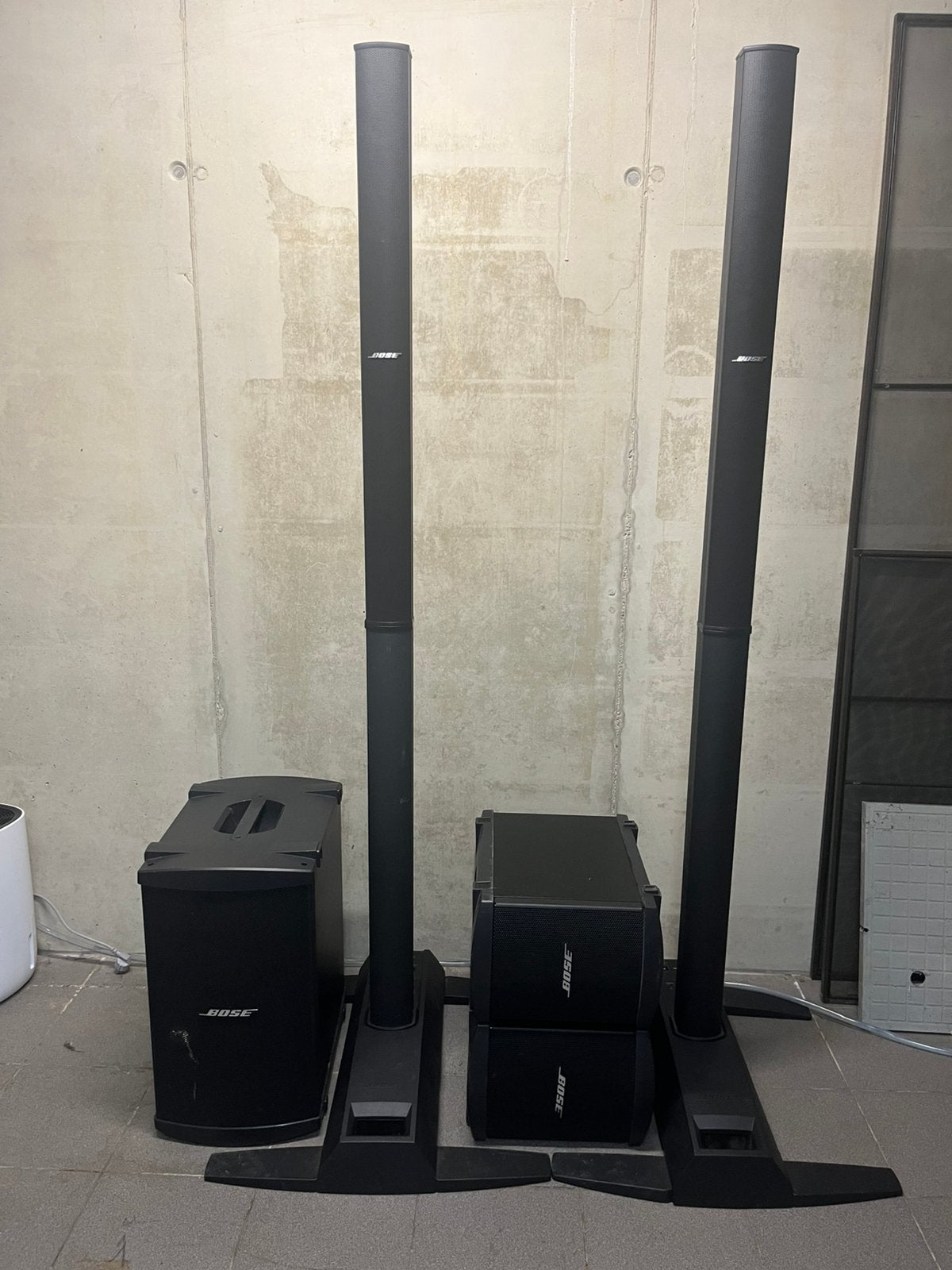 Bose L1s (2 pièces) + table de mixage, Musique & Instruments, Enlèvement, Utilisé