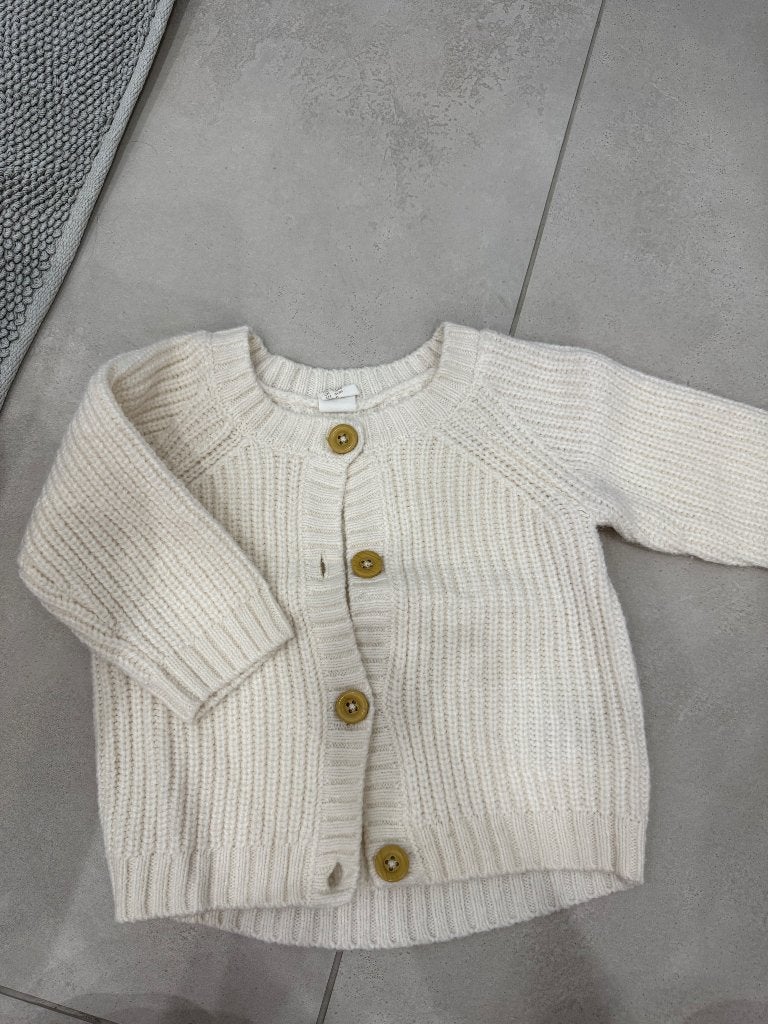 Gilet H&M écru, Kinderen en Baby's, Babykleding | Maat 74, Jongetje of Meisje, H&M, Nieuw, Ophalen of Verzenden