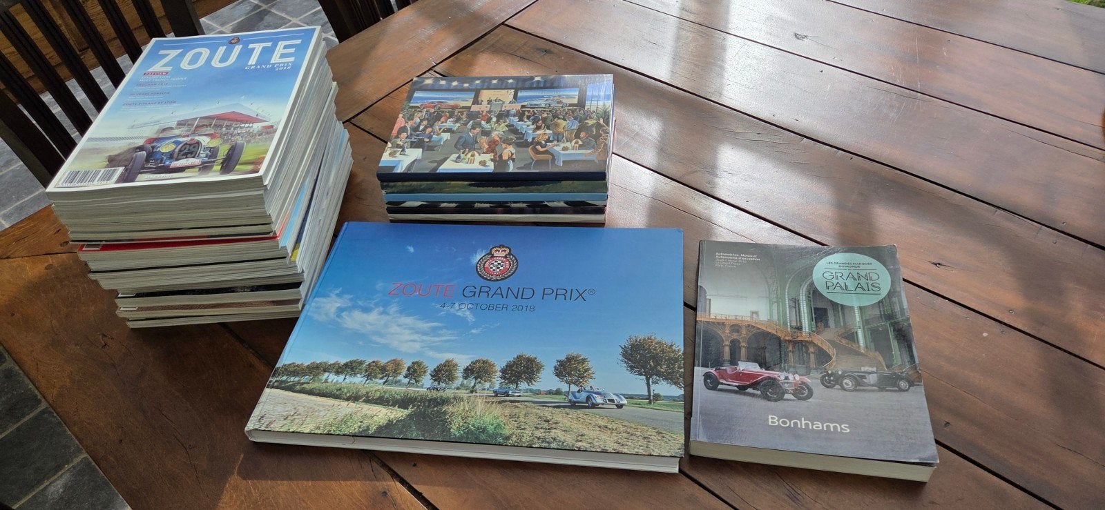 zoute grand prix, boeken en magazines, Ophalen