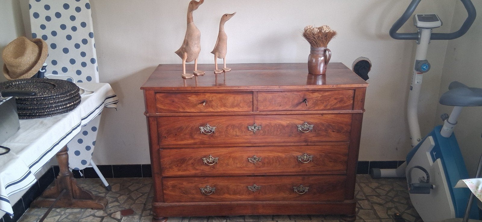 vintage houten commode of ladekast., Ophalen