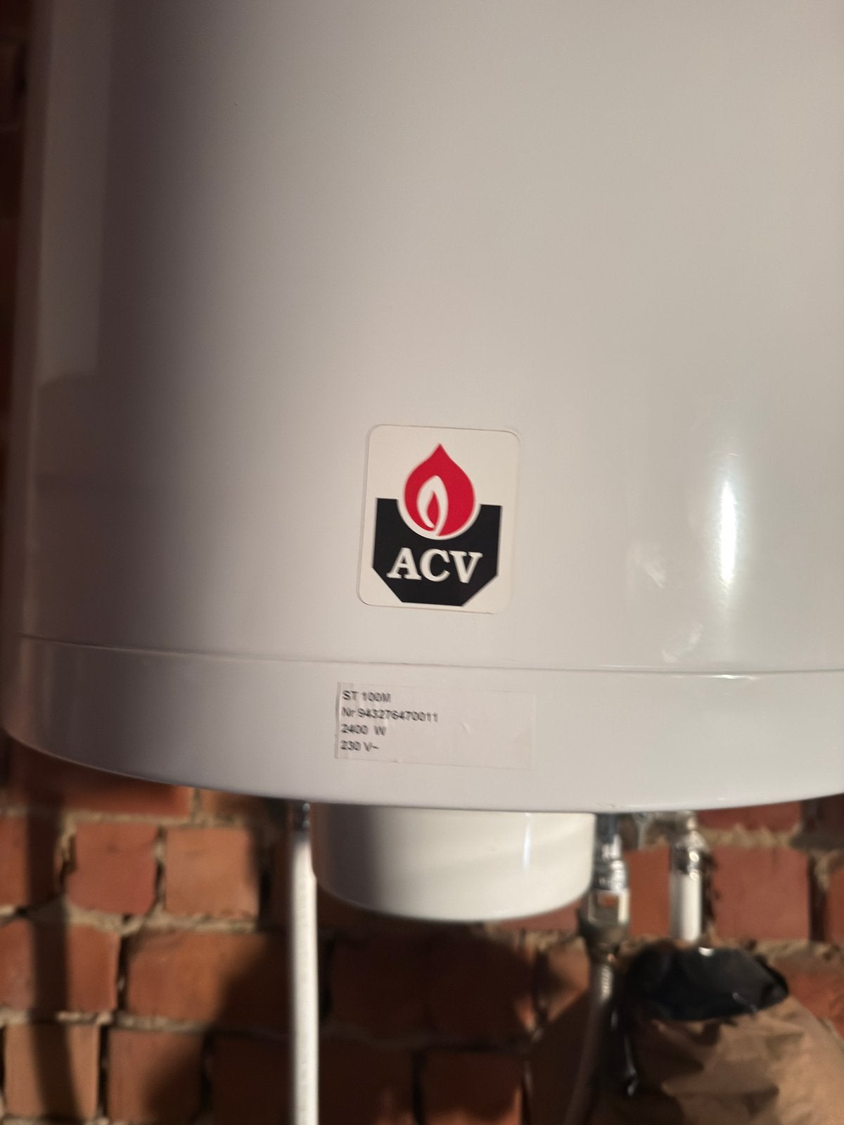 ACV Glass ST 100 M – 100L elektrische boiler – 2400W, Enlèvement, Comme neuf
