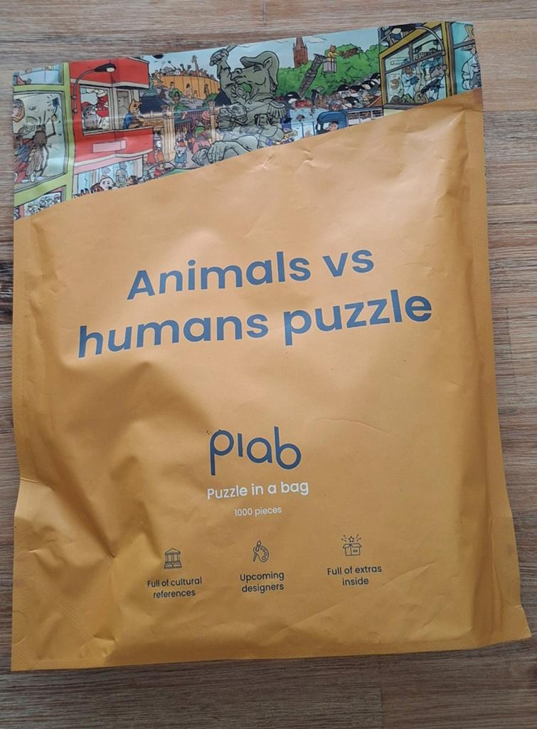 Puzzle in a bag 1000 stukjes compleet, Ophalen of Verzenden, 500 t/m 1500 stukjes, Zo goed als nieuw, Legpuzzel
