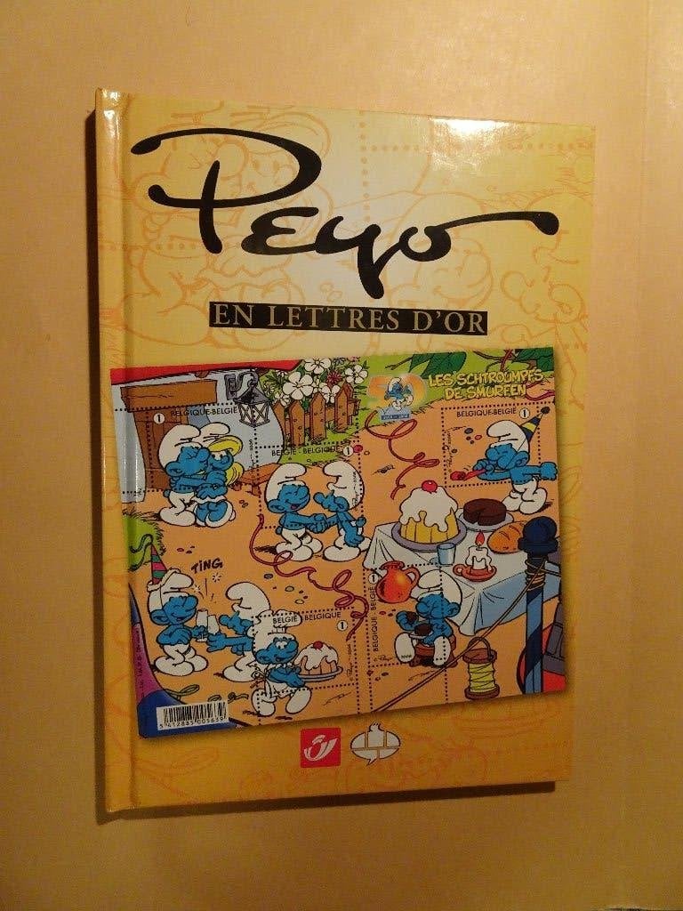 CBBD-stripboeken - Péyo in gouden letters - De Smurfen -, Verzamelen, Stripfiguren, Zo goed als nieuw, Boek of Spel, Smurfen, Ophalen of Verzenden