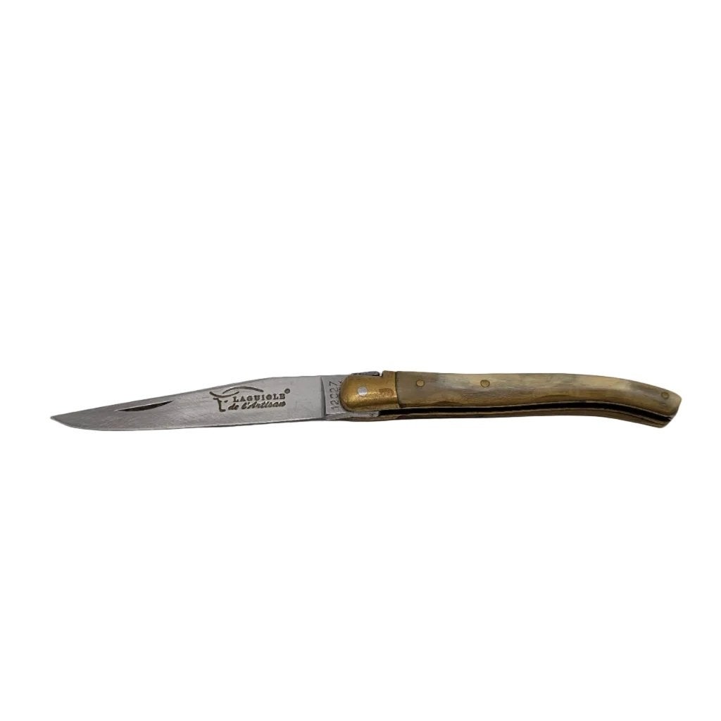 Corne et laiton Laguiole de l'Artisan — Grade C, Enlèvement ou Envoi, Comme neuf