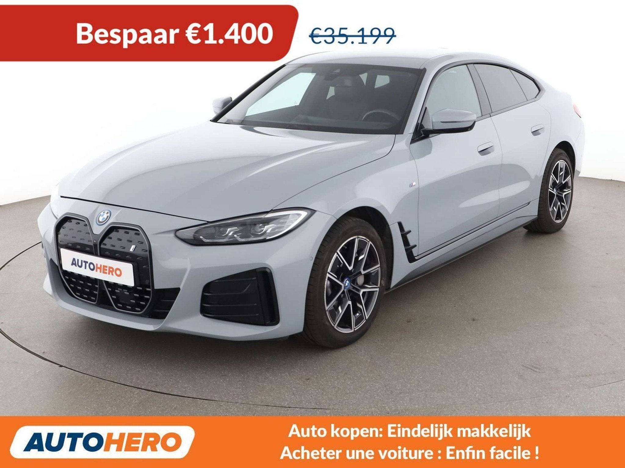 BMW i4 eDrive40 Gran Coupe M Sport (automatique), Autos, Argent ou Gris, 4 portes, Noir, Automatique