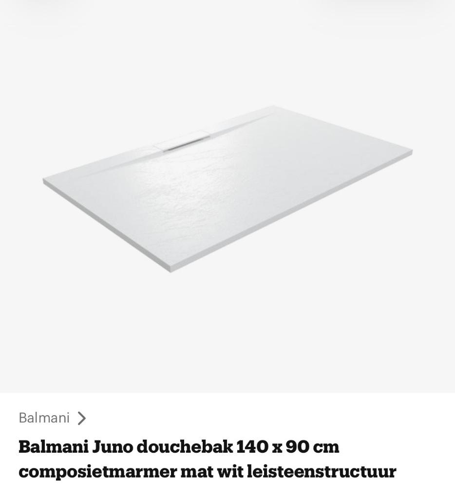 douchebak, Doe-het-zelf en Bouw, Ophalen, Nieuw, Steen, Douche