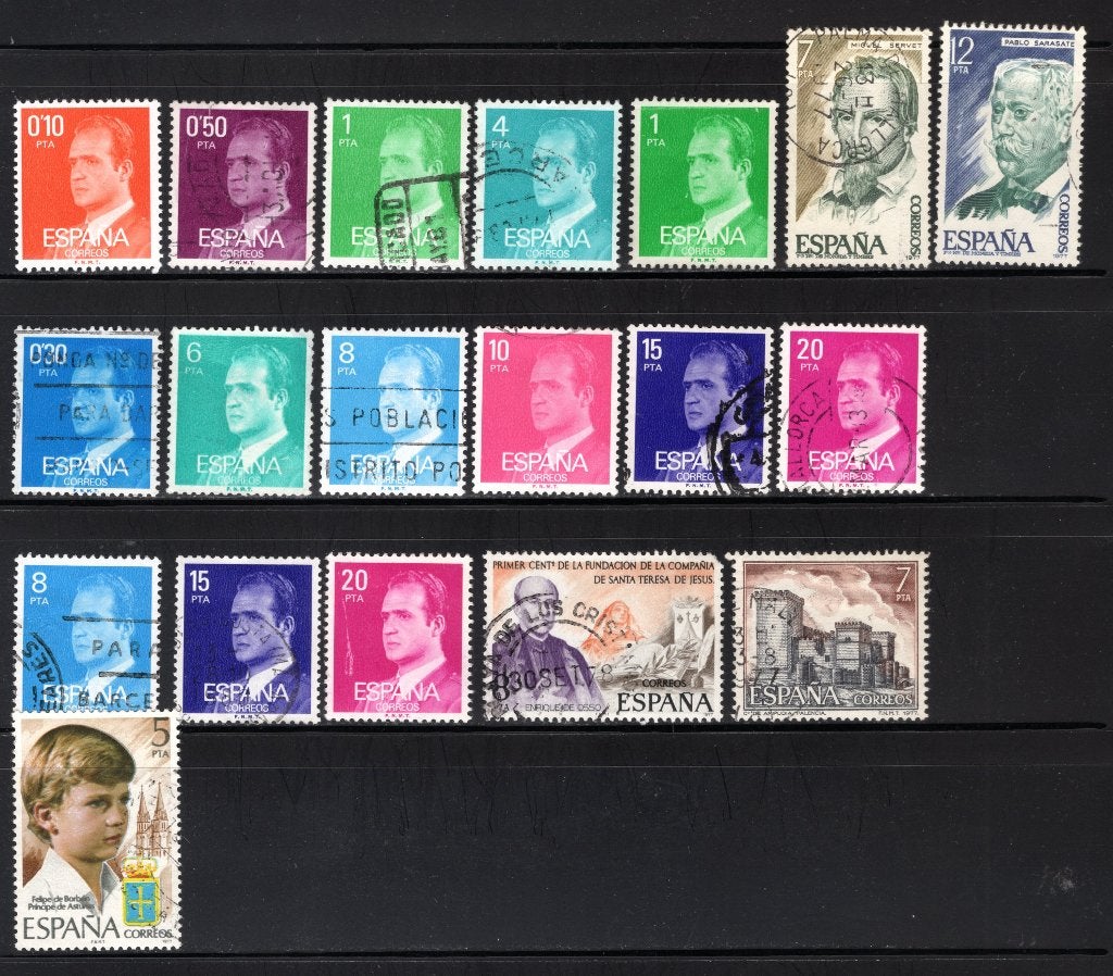 SPANJE Lot 1977 gestempeld, Verzenden, Gestempeld
